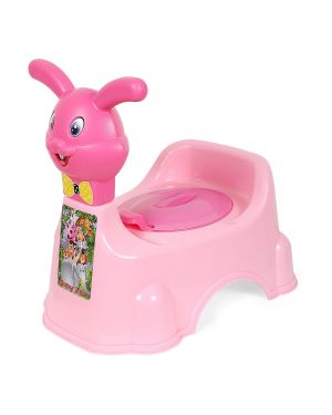 Sukhson India Rabbit Baby Potty Training Seat- Chair for Kids-Infant Potty Toilet Chair with Removable Tray for Babies | Potty Chair Cum Seat Potty Seat for Kids (Pink)