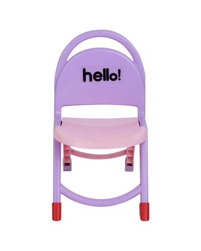 Sukhson India Hello Kids Foldable Chair Plastic Chair (Finish Color – Pink, Pre-assembled)
