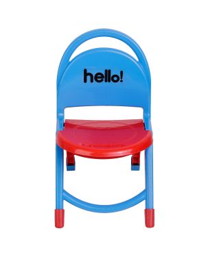 Sukhson India Hello Kids Foldable Chair Plastic Chair (Finish Color – Red, Pre-assembled)