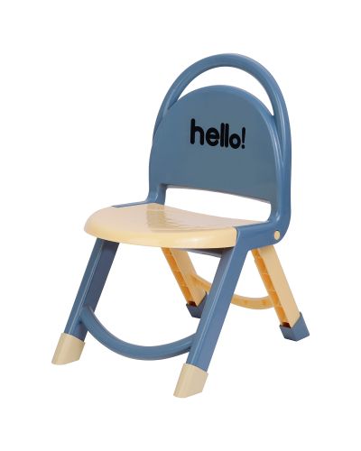 Sukhson India Hello Kids Foldable Chair Plastic Chair (Finish Color – Yellow, Pre-assembled)