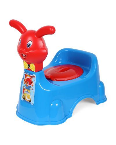 Sukhson India Rabbit Baby Potty Training Seat- Chair for Kids-Infant Potty Toilet Chair with Removable Tray for Babies | Potty Chair Cum Seat Potty Seat for Kids (Blue)