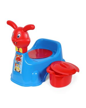 Sukhson India Rabbit Baby Potty Training Seat- Chair for Kids-Infant Potty Toilet Chair with Removable Tray for Babies | Potty Chair Cum Seat Potty Seat for Kids (Blue)