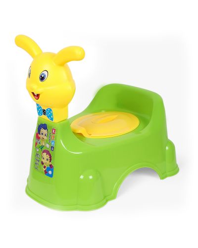 Sukhson India Rabbit Baby Potty Training Seat- Chair for Kids-Infant Potty Toilet Chair with Removable Tray for Babies | Potty Chair Cum Seat Potty Seat for Kids (Green)