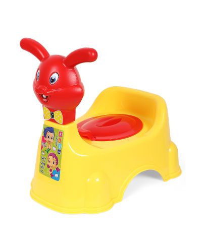 Sukhson India Rabbit Baby Potty Training Seat- Chair for Kids-Infant Potty Toilet Chair with Removable Tray for Babies | Potty Chair Cum Seat Potty Seat for Kids (Yellow)