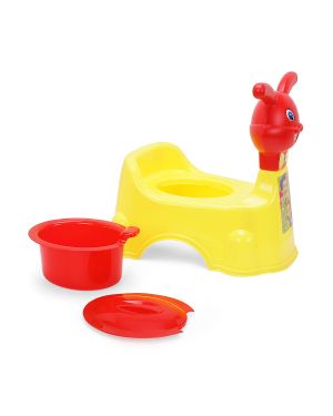 Sukhson India Rabbit Baby Potty Training Seat- Chair for Kids-Infant Potty Toilet Chair with Removable Tray for Babies | Potty Chair Cum Seat Potty Seat for Kids (Yellow)