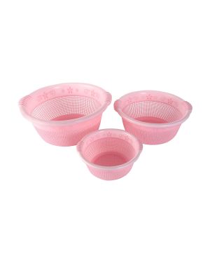 Sukhson India russia_pink_basket Plastic Fruit & Vegetable Basket (Pink)