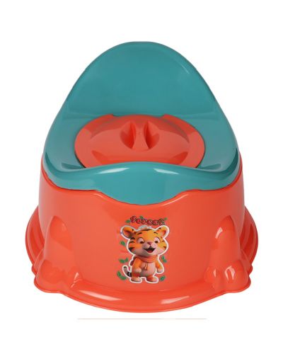 Sukhson India Apple Baby Potty Training Seat- Chair for Kids-Infant Potty Toilet Chair with Removable Tray for Babies|Potty Chair Cum Seat Potty Seat for Kids (Orange)