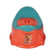 Sukhson India Apple Baby Potty Training Seat- Chair for Kids-Infant Potty Toilet Chair with Removable Tray for Babies|Potty Chair Cum Seat Potty Seat for Kids (Orange)