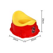 Sukhson India Apple Baby Potty Training Seat- Chair for Kids-Infant Potty Toilet Chair with Removable Tray for Babies|Potty Chair Cum Seat Potty Seat for Kids (Red)