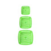 Sukhson India Set of 3 Multipurpose Plastic Baskets for Fruits Vegetables Chocolate Storage and Kitchen Fridge Dining Table Plastic Fruit & Vegetable Basket (Green)