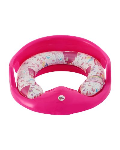 Sukhson India Soft Cushioned Potty training Seat Potty Seat (Dark Pink)