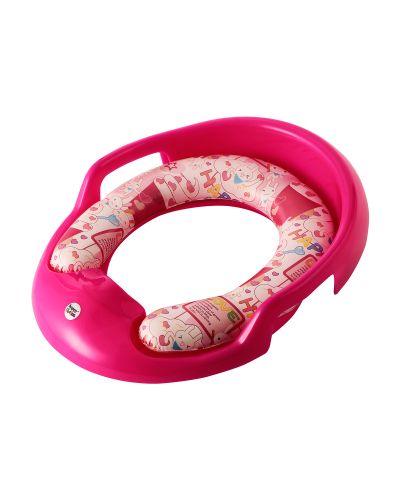 Sukhson India Soft Cushioned Potty training Seat Potty Seat (Dark Pink)