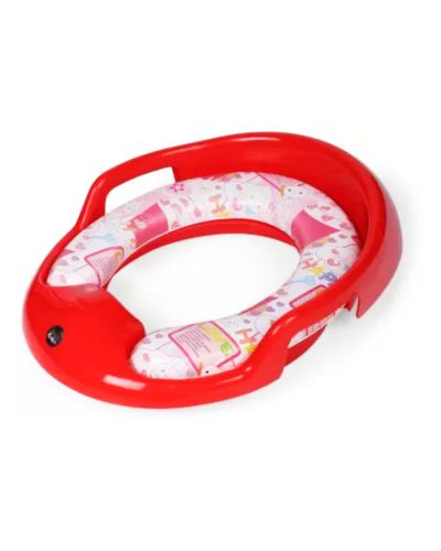 Sukhson India Soft Cushioned Potty training Seat Potty Seat (Red, Pink)