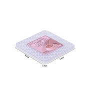 Sukhson India Diamond Coaster with stand – set of 6 – Clear