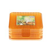 Sukhson India Diamond Coaster with stand – set of 6 – Yellow