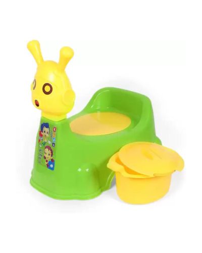 Sukhson India E-1 Baby Potty Training Seat- Chair for Kids-Infant Potty Toilet Chair with Removable Tray for Babies | Potty Chair Cum Seat Potty Seat for Kids (Green) Potty Seat (Green,Yellow)