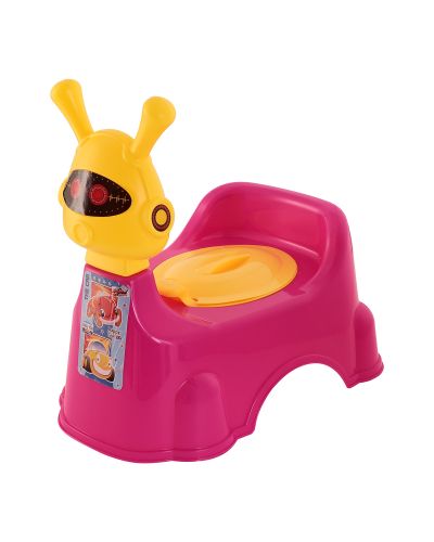 Sukhson India E-1 Baby Potty Training Seat- Chair for Kids-Infant Potty Toilet Chair with Removable Tray for Babies | Potty Chair Cum Seat Potty Seat for Kids Potty Seat (Pink)