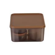 Sukhson India Plastic Grocery Container  – 4850 ml (Pack of 7, Brown)
