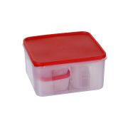 Sukhson India Plastic Grocery Container  – 4850 ml (Pack of 7, Clear)
