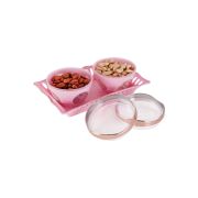 Sukhson India Plastic Grocery Container  – 200 ml (Pack of 3, Pink)