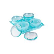 Sukhson India Plastic Grocery Container  – 400 ml (Pack of 5, Blue)