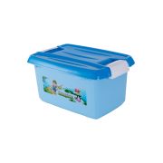 Sukhson India Plastic BPA Free Multipurposes with Lid Storage Basket (Pack of 2) | Blue