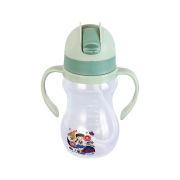 Sukhson India Little Champ Baby Sipper with Soft Silicone Straw with Lid cover for Kids | 250ml – Green
