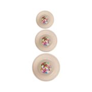 Sukhson India Set of 3 Multipurpose Plastic Baskets for Fruits Vegetables Chocolate Storage and Kitchen Fridge Dining Table Plastic Fruit & Vegetable Basket (Beige)