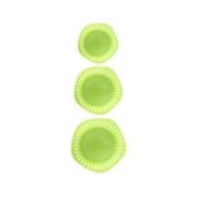 Sukhson India Set of 3 Multipurpose Plastic Baskets for Fruits Vegetables Chocolate Storage and Kitchen Fridge Dining Table Plastic Fruit & Vegetable Basket (Green)