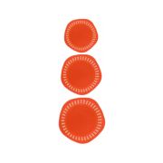 Sukhson India Set of 3 Multipurpose Plastic Baskets for Fruits Vegetables Chocolate Storage and Kitchen Fridge Dining Table Plastic Fruit & Vegetable Basket (Red)