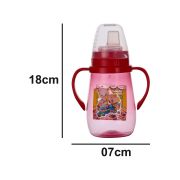 Sukhson India Peach Baby Sipper with Soft Silicone Straw with Lid cover for Kids | 350ml – Pink