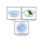 Sukhson India Set of 3 Multipurpose Plastic Baskets for Fruits Vegetables Chocolate Storage and Kitchen Fridge Dining Table Plastic Fruit & Vegetable Basket (Blue)