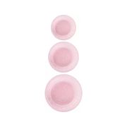 Sukhson India Set of 3 Multipurpose Plastic Baskets for Fruits Vegetables Chocolate Storage and Kitchen Fridge Dining Table Plastic Fruit & Vegetable Basket (Pink)