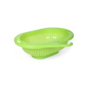 Sukhson India Veggie colander Washing Bowl and Strainer Colander (Oval-Green Pack of 1)