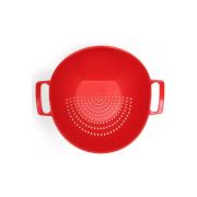 Sukhson India Veggie colander Washing Bowl and Strainer Colander (Round-Red Pack of 1)