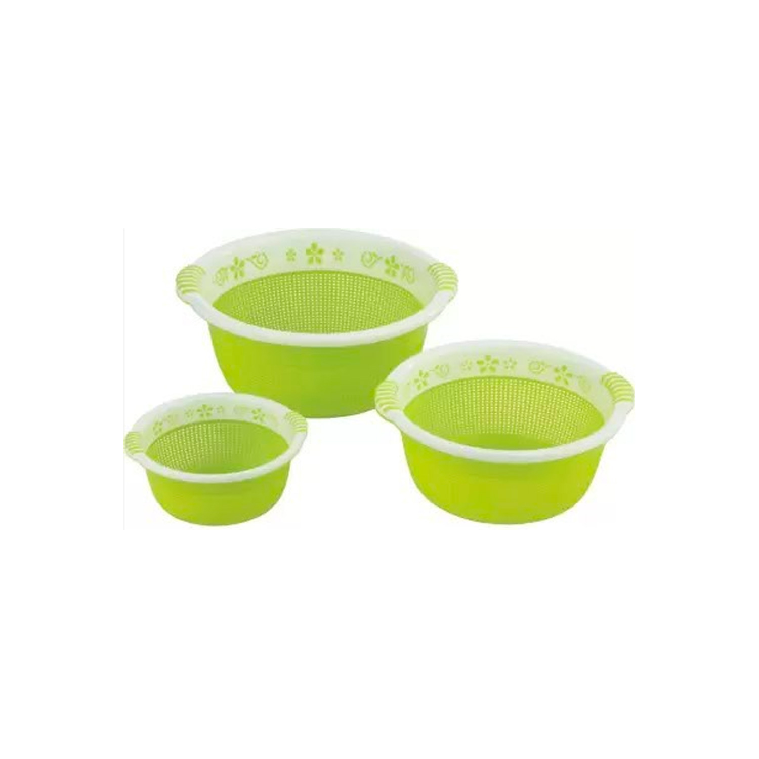 Sukhson India Plastic Fruit & Vegetable Basket (Green)
