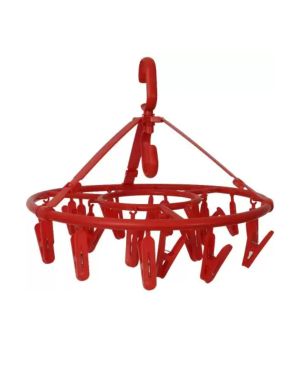 Sukhson India Plastic Ceiling Cloth Dryer Stand Roundeasy Hanger 21 – Red