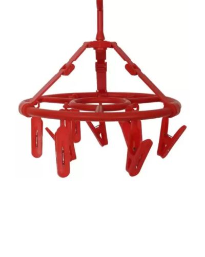 Sukhson India Plastic Ceiling Cloth Dryer Stand Roundeasy Hanger 9 – Red