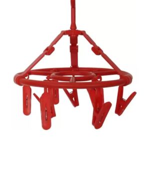 Sukhson India Plastic Ceiling Cloth Dryer Stand Roundeasy Hanger 9 – Red